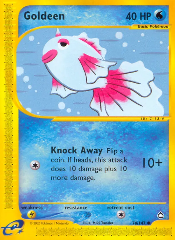 Goldeen — Aquapolis #78 (Pokémon TCG card)