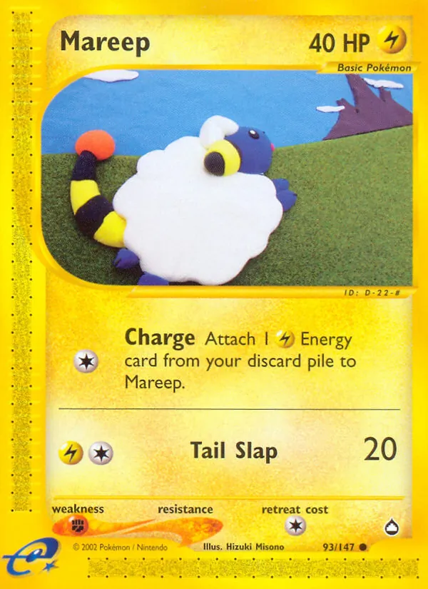 Mareep — Aquapolis #93 (Pokémon TCG card)