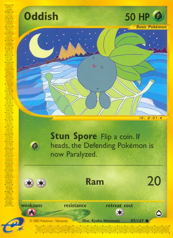 Oddish — Aquapolis #97 (Pokémon TCG card)