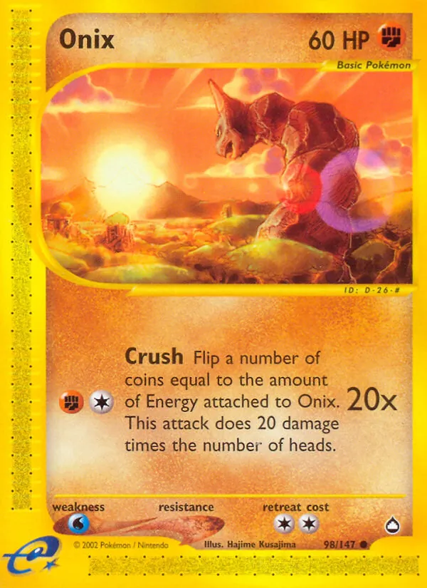 Onix — Aquapolis #98 (Pokémon TCG card)