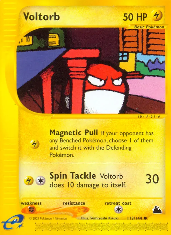 Voltorb — Skyridge #113 (Pokémon TCG card)
