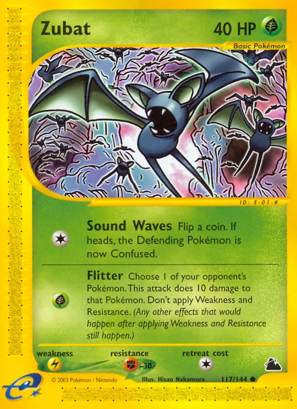 Zubat — Skyridge #117 (Pokémon TCG card)