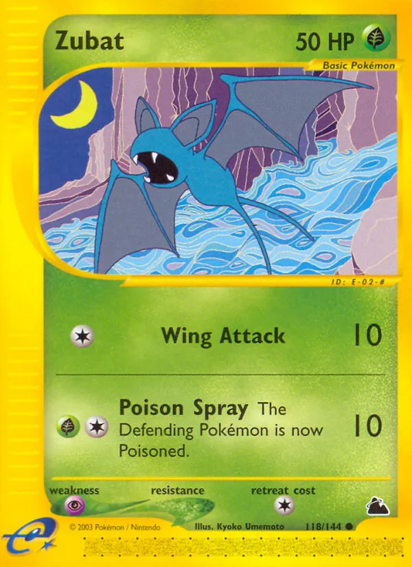 Zubat — Skyridge #118 (Pokémon TCG card)