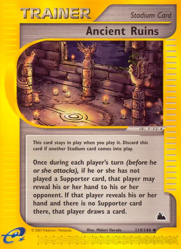 Ancient Ruins — Skyridge #119 (Pokémon TCG card)