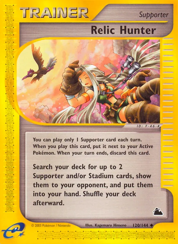 Relic Hunter — Skyridge #120 (Pokémon TCG card)