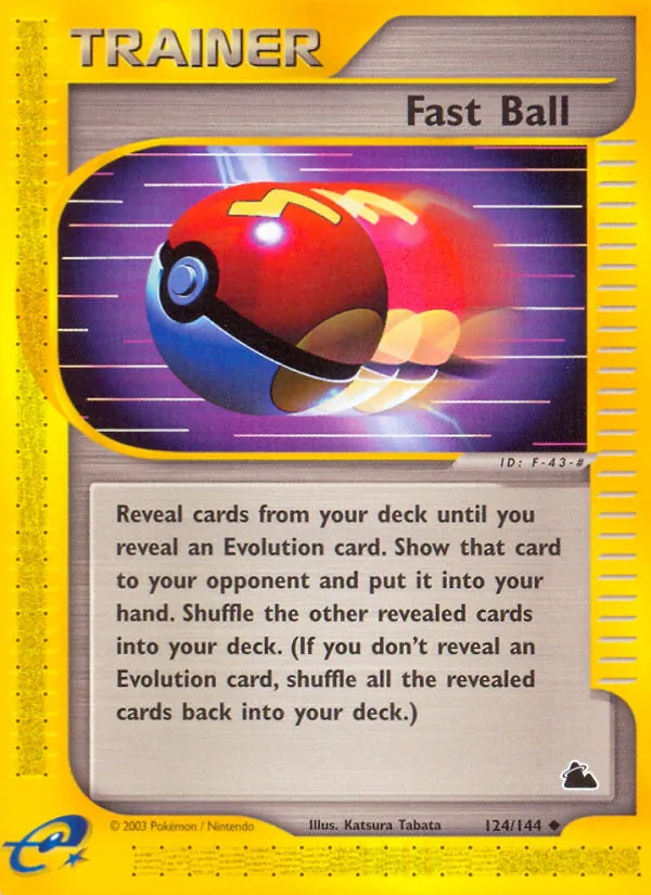 Fast Ball — Skyridge #124 (Pokémon TCG card)