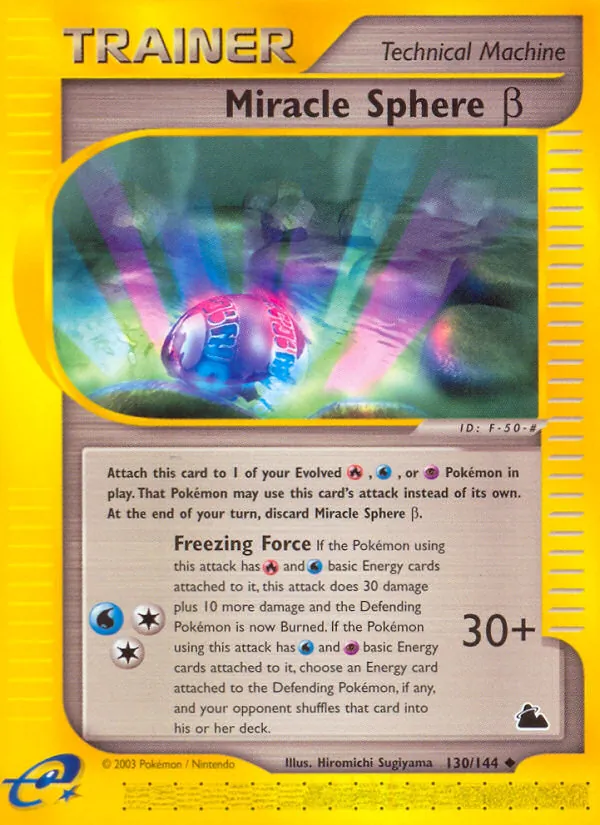 Miracle Sphere β — Skyridge #130 (Pokémon TCG card)