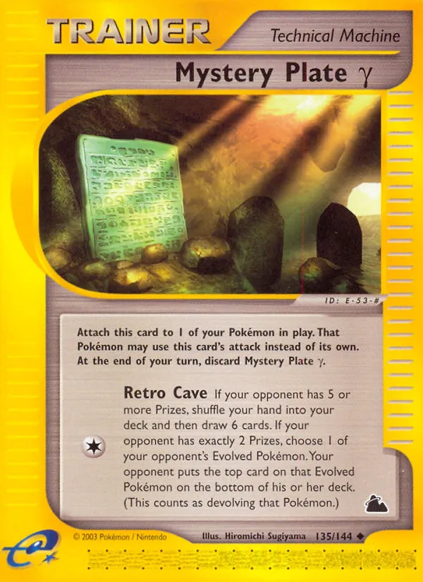 Mystery Plate γ — Skyridge #135 (Pokémon TCG card)