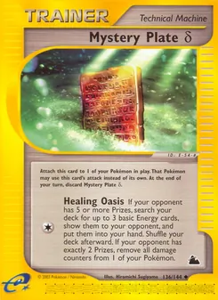 Mystery Plate δ (Skyridge #136)