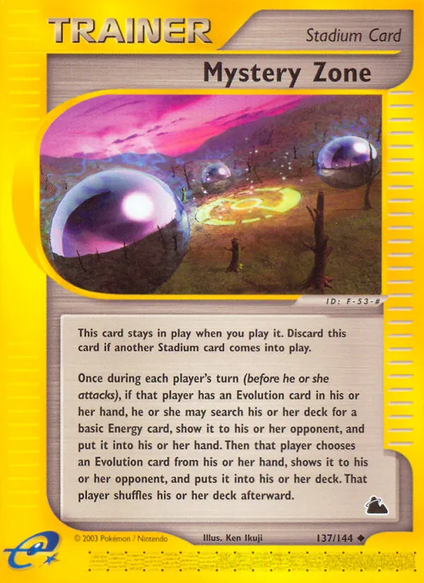 Mystery Zone — Skyridge #137 (Pokémon TCG card)