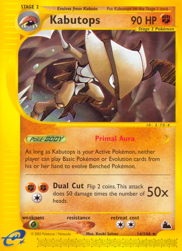 Kabutops — Skyridge #14 (Pokémon TCG card)