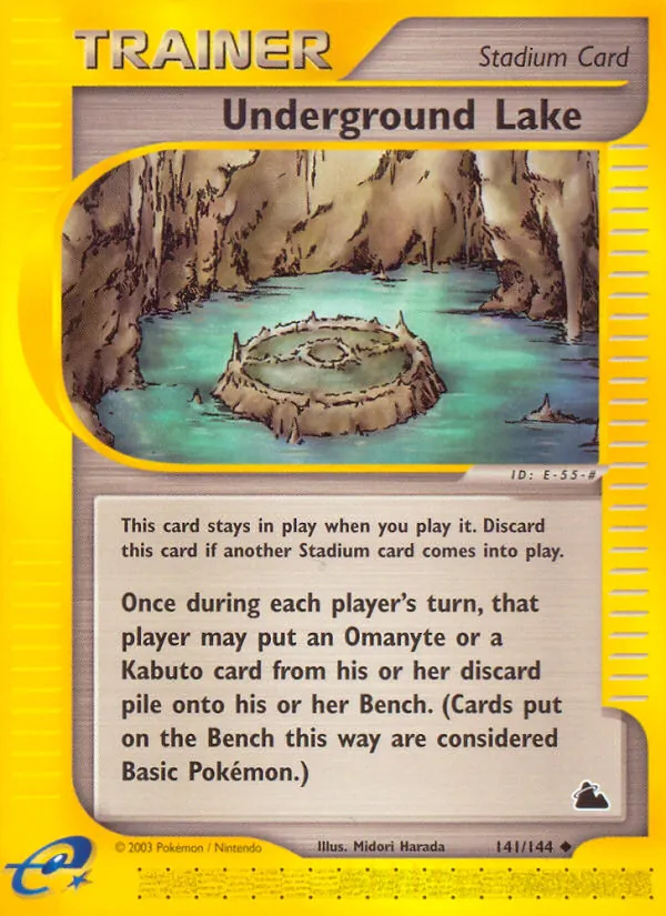 Underground Lake — Skyridge #141 (Pokémon TCG card)