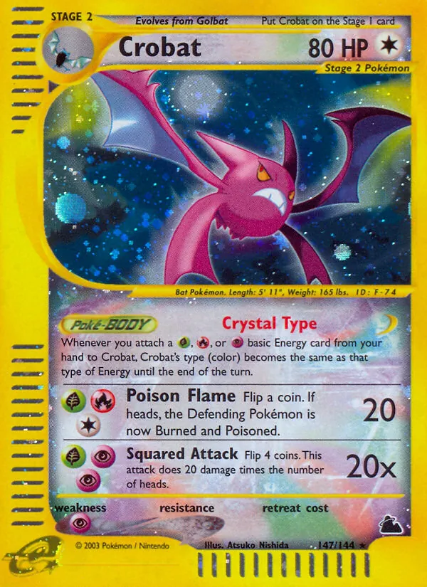 Crobat — Skyridge #147 (Pokémon TCG card)