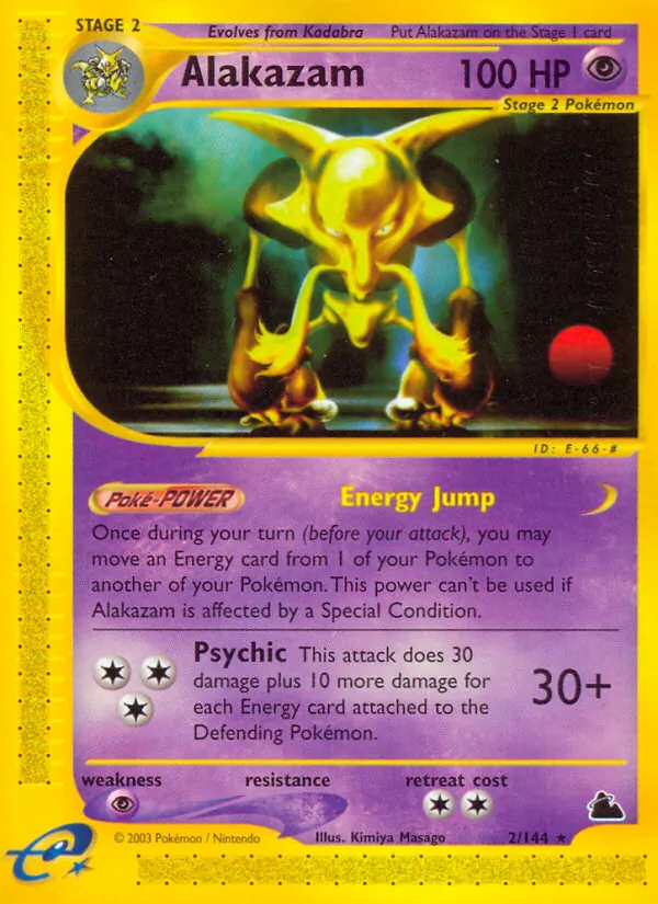 Alakazam — Skyridge #2 (Pokémon TCG card)