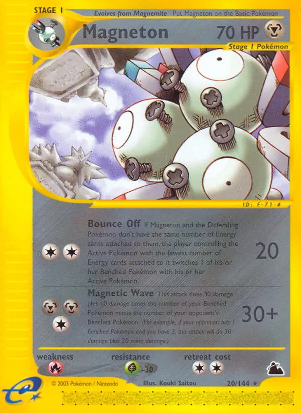 Magneton — Skyridge #20 (Pokémon TCG card)