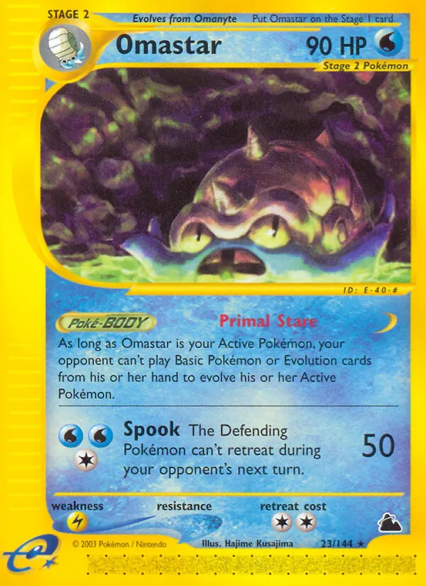 Omastar — Skyridge #23 (Pokémon TCG card)