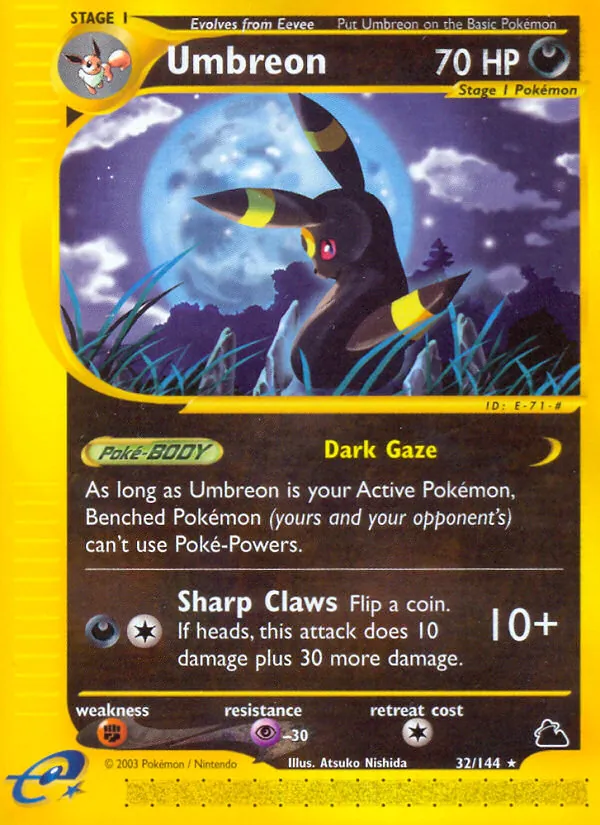 Umbreon — Skyridge #32 (Pokémon TCG card)