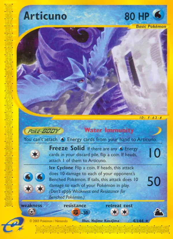 Articuno — Skyridge #4 (Pokémon TCG card)