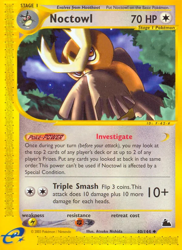 Noctowl — Skyridge #40 (Pokémon TCG card)