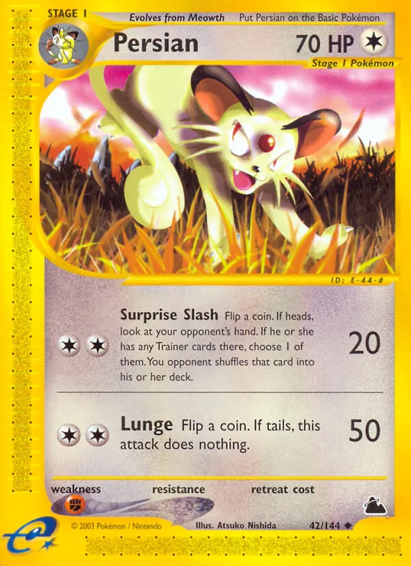 Persian — Skyridge #42 (Pokémon TCG card)