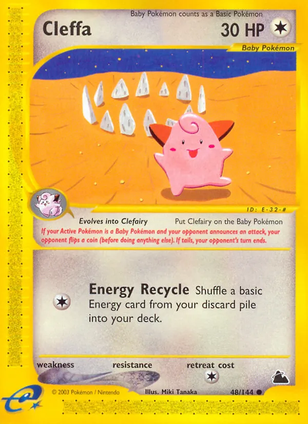 Cleffa — Skyridge #48 (Pokémon TCG card)