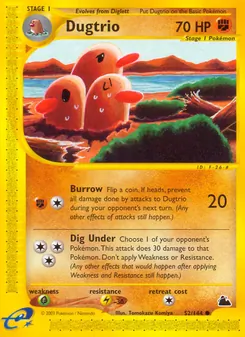 Dugtrio (Skyridge #52)