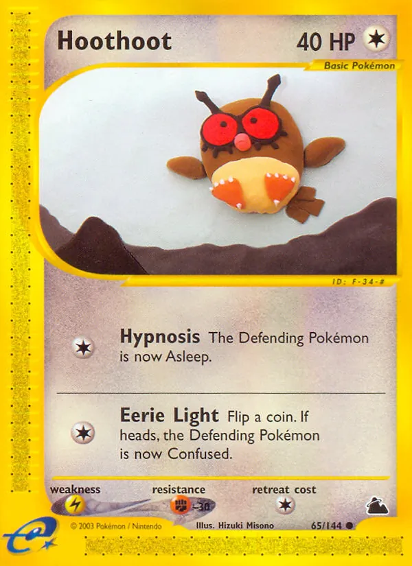 Hoothoot — Skyridge #65 (Pokémon TCG card)