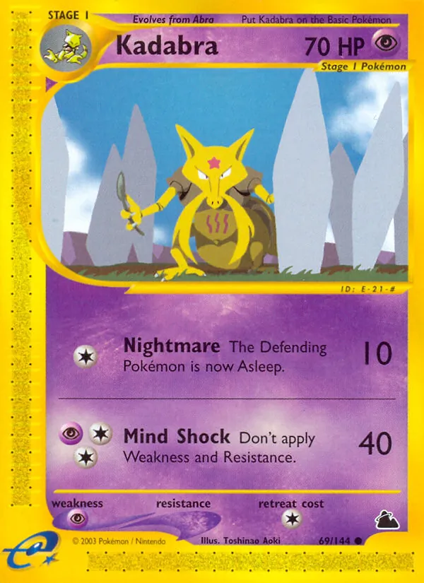 Kadabra — Skyridge #69 (Pokémon TCG card)