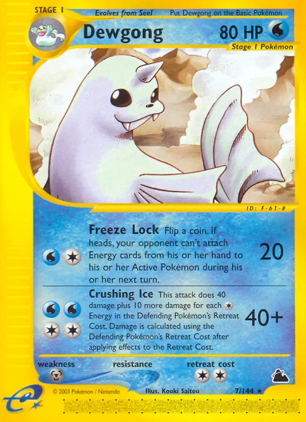 Dewgong — Skyridge #7 (Pokémon TCG card)