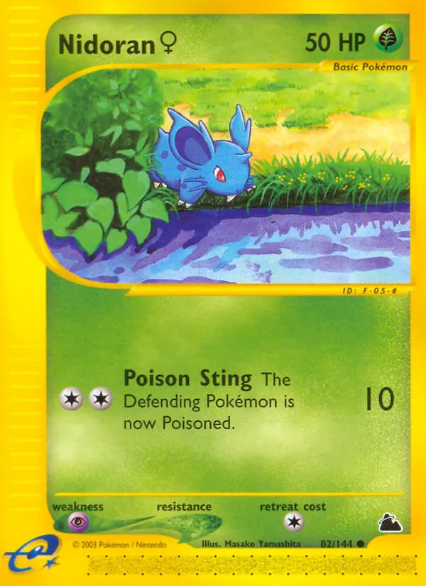 Nidoran ♀ — Skyridge #82 (Pokémon TCG card)