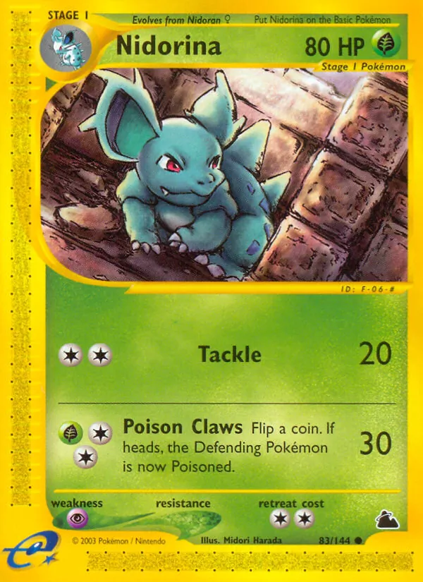 Nidorina — Skyridge #83 (Pokémon TCG card)