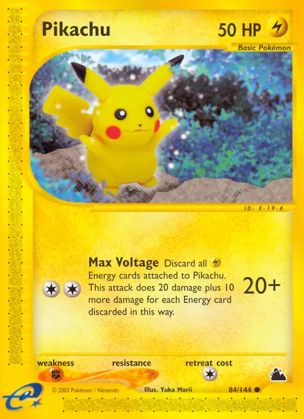 Pikachu — Skyridge #84 (Pokémon TCG card)