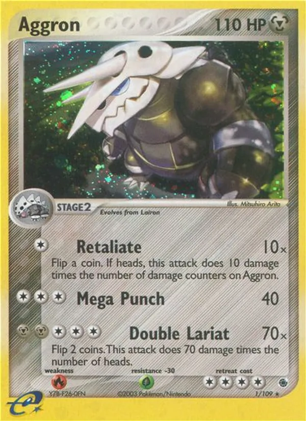Aggron — Ruby & Sapphire #1 (Pokémon TCG card)