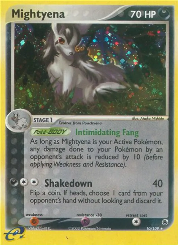 Mightyena — Ruby & Sapphire #10 (Pokémon TCG card)