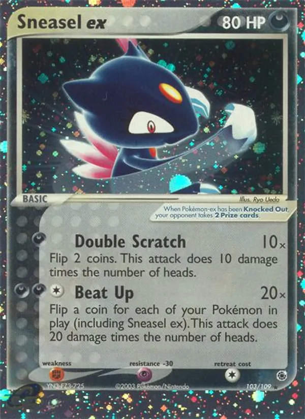 Sneasel ex — Ruby & Sapphire #103 (Pokémon TCG card)
