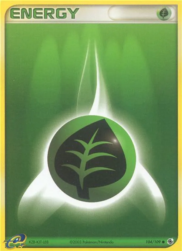Grass Energy — Ruby & Sapphire #104 (Pokémon TCG card)