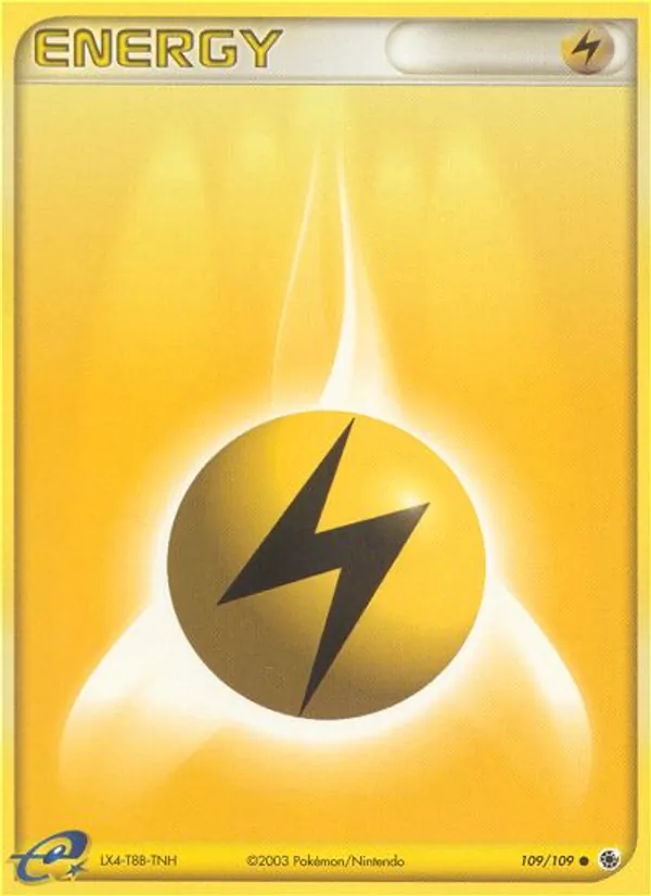 Lightning Energy — Ruby & Sapphire #109 (Pokémon TCG card)