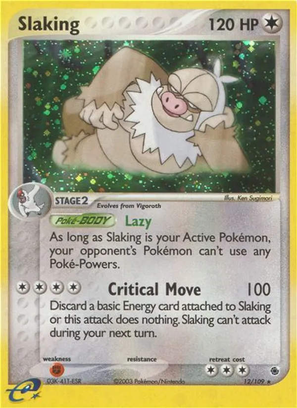 Slaking — Ruby & Sapphire #12 (Pokémon TCG card)