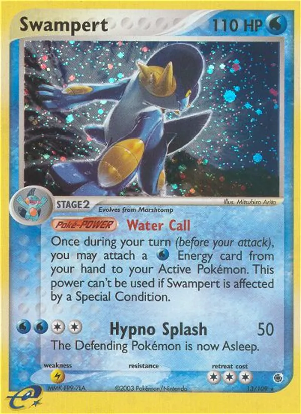 Swampert — Ruby & Sapphire #13 (Pokémon TCG card)