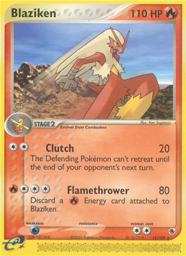 Blaziken — Ruby & Sapphire #15 (Pokémon TCG card)