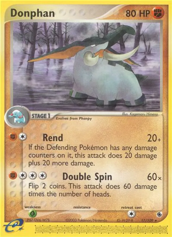 Donphan — Ruby & Sapphire #17 (Pokémon TCG card)