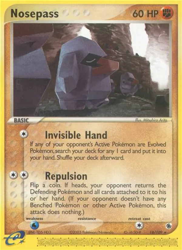 Nosepass — Ruby & Sapphire #18 (Pokémon TCG card)