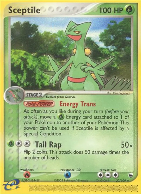 Sceptile — Ruby & Sapphire #20 (Pokémon TCG card)