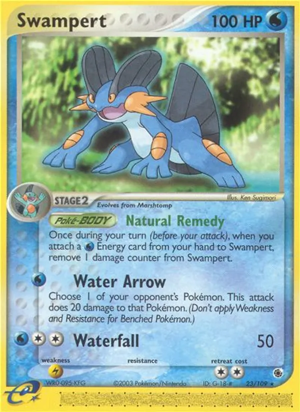 Swampert — Ruby & Sapphire #23 (Pokémon TCG card)