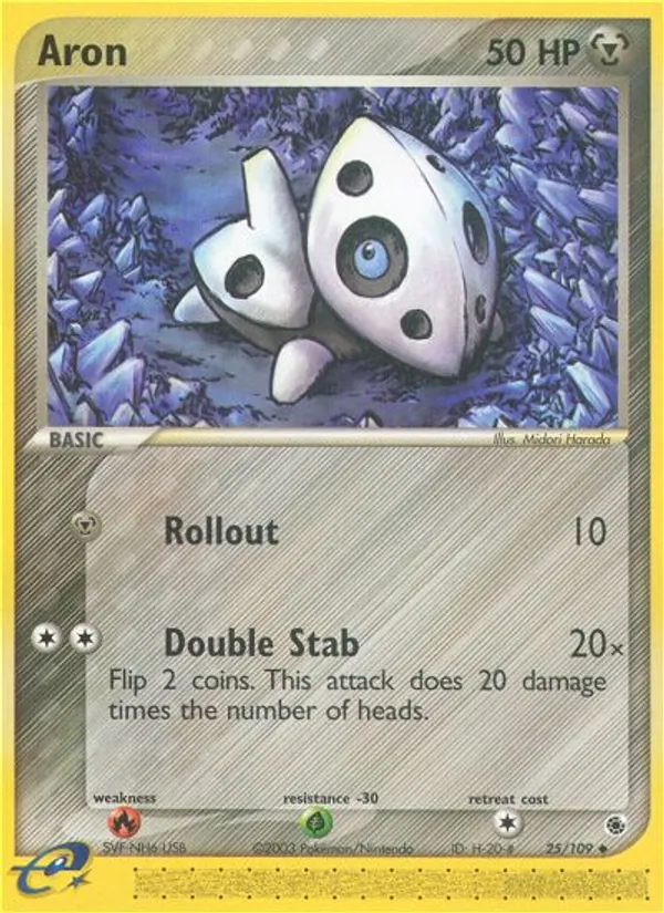 Aron — Ruby & Sapphire #25 (Pokémon TCG card)