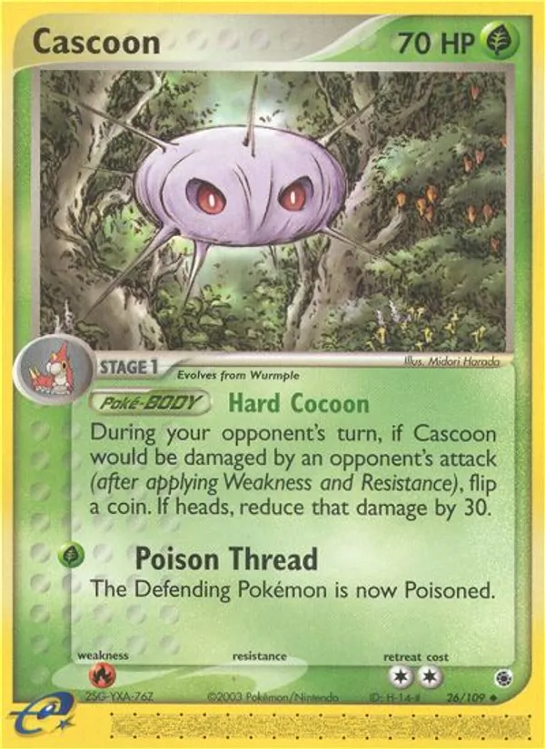 Cascoon — Ruby & Sapphire #26 (Pokémon TCG card)