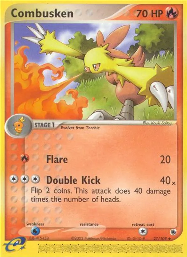 Combusken — Ruby & Sapphire #27 (Pokémon TCG card)
