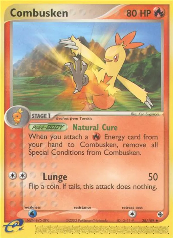Combusken — Ruby & Sapphire #28 (Pokémon TCG card)