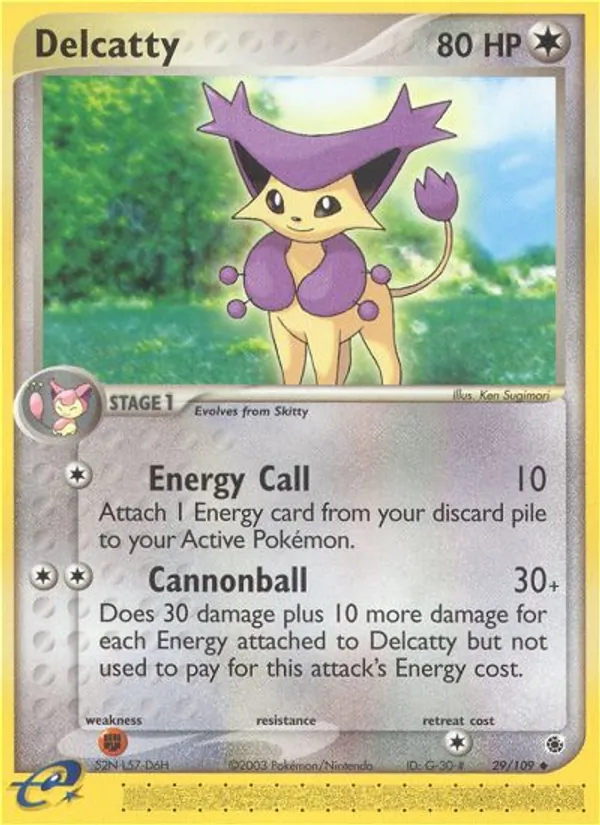 Delcatty — Ruby & Sapphire #29 (Pokémon TCG card)