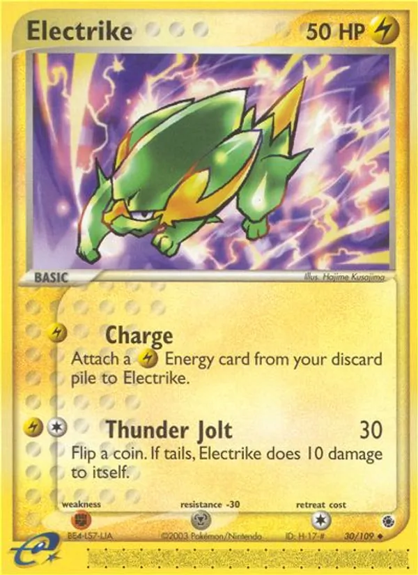 Electrike — Ruby & Sapphire #30 (Pokémon TCG card)